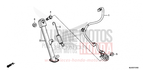 SIDE STAND CBR500RAJ de 2018